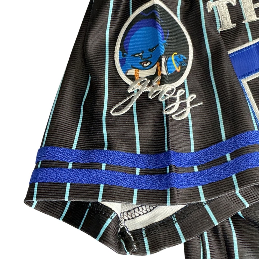 Headgear Classics Gross Sisters Baseball Jersey Black Blue Proud Family L NWT - Picture 5 of 13